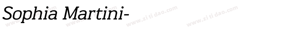 Sophia Martini字体转换